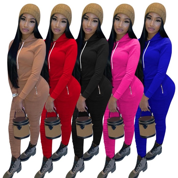 Red Stacked Pullover Set - Picture 6 of 6